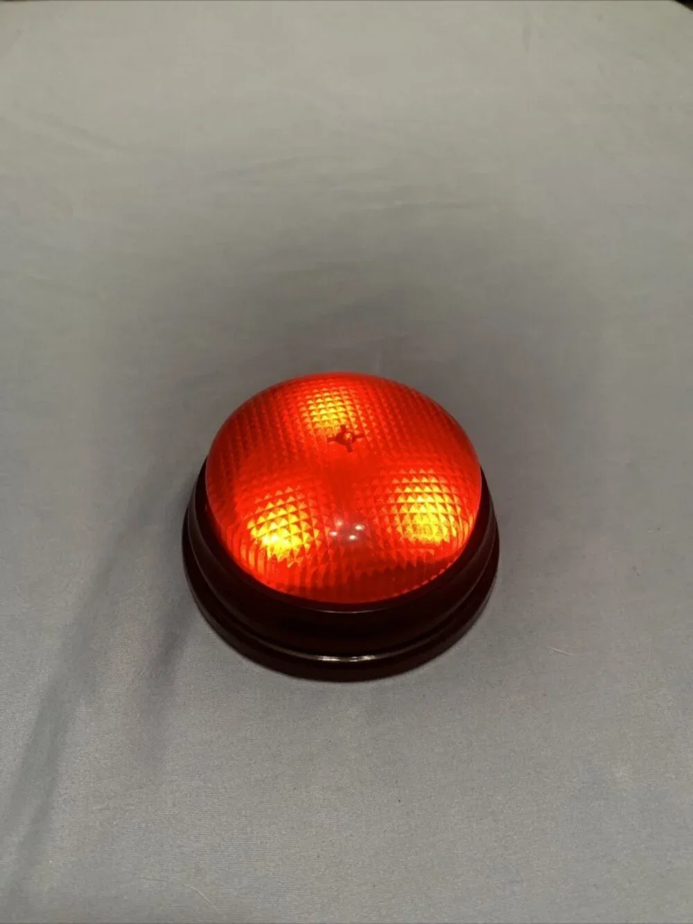 Fun Red Light Up Push Buzzer With Sound! Learning Resources LRNLER3776 Works!